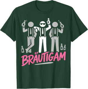 Bräutigam Junggesellenabschied Männer Poltern JGA T-Shirt - T-Shirt | Forest
