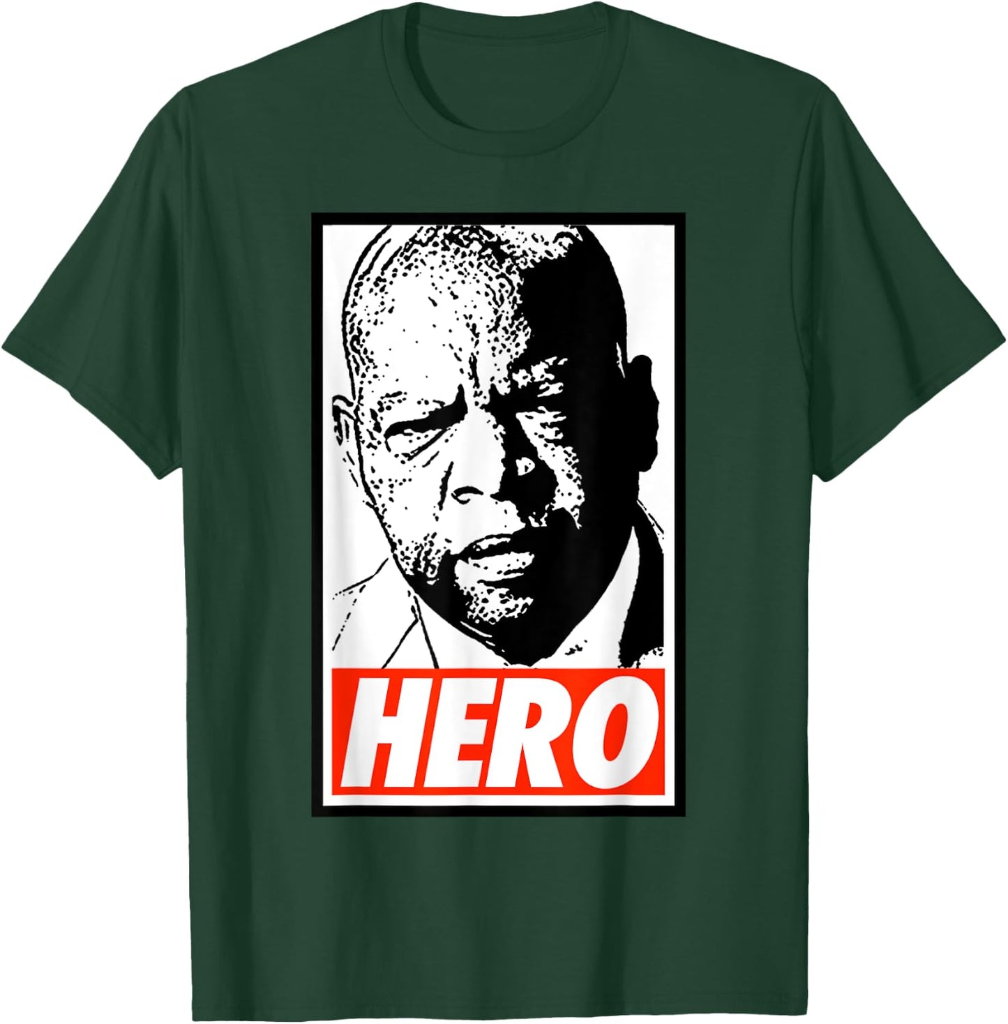 John Lewis HERO T-Shirt - T-Shirt | Forest