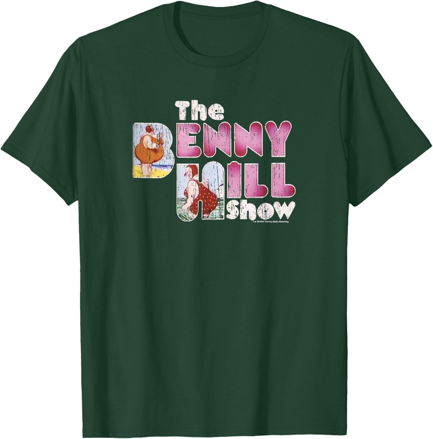 Benny Hill Show Lady at the Seaside Comedian , Black, S T-Shirt - T-Shirt | Forest
