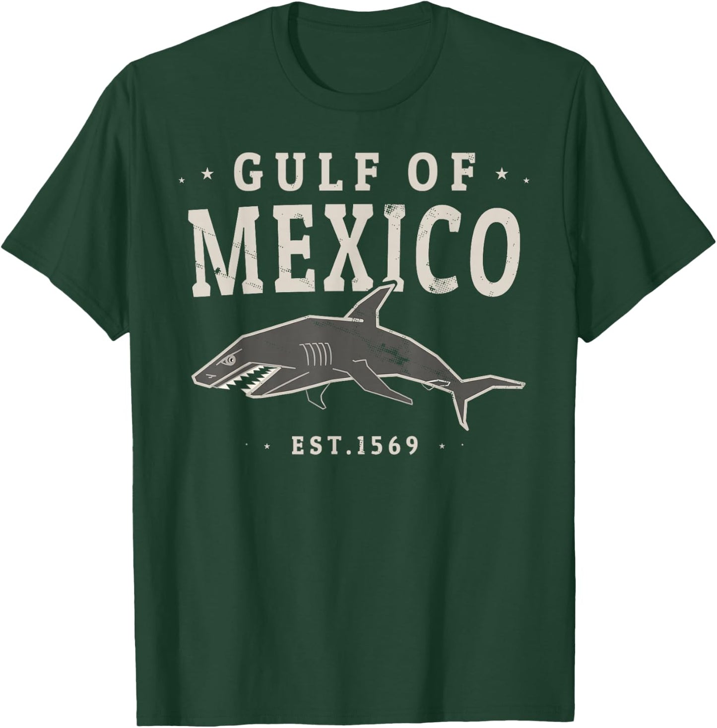 Gulf of Mexico Jersey 1569 , Black, S T-Shirt - T-Shirt | Forest