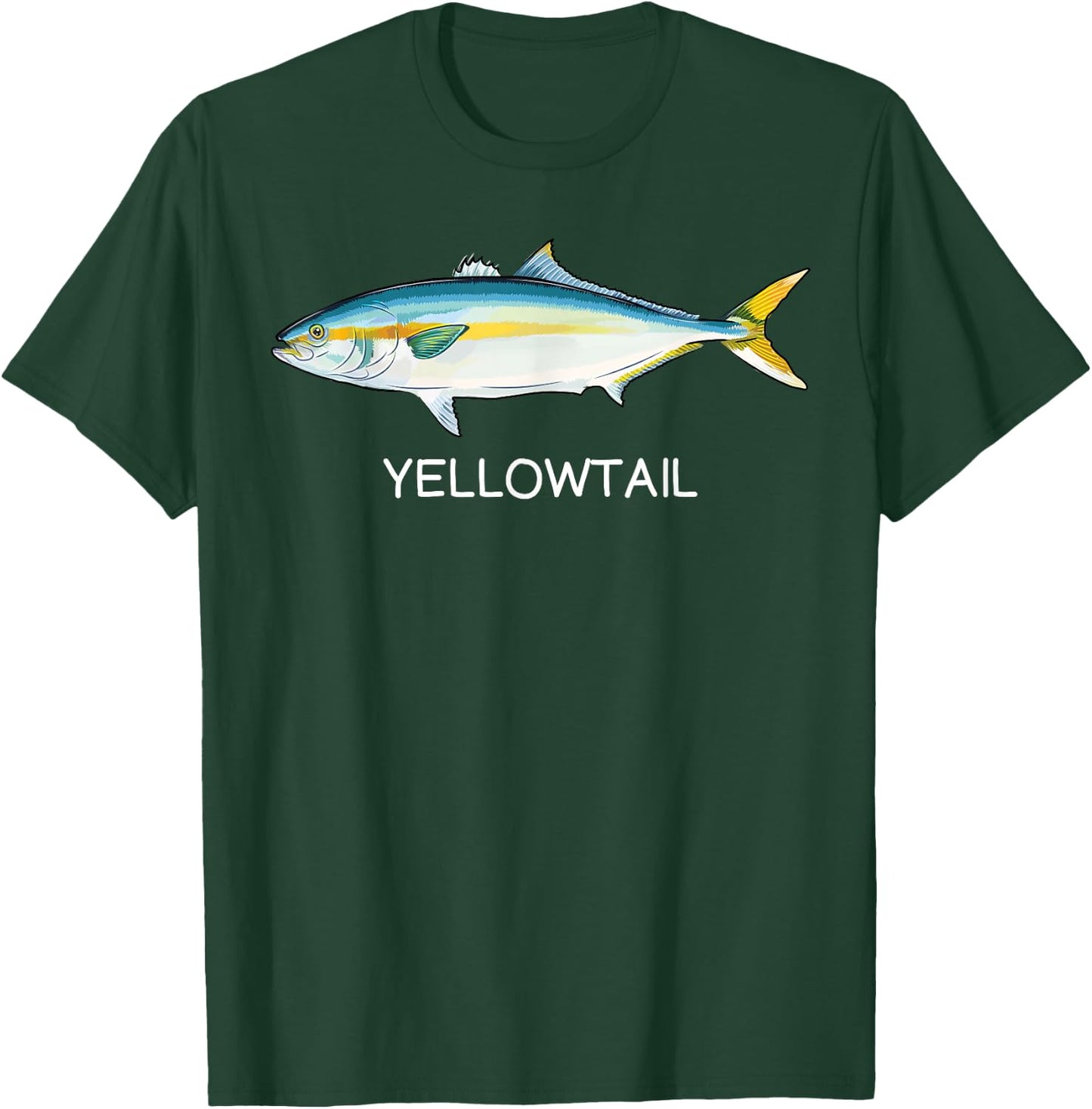 Yellowtail Saltwater Game Fish T-Shirt - T-Shirt | Forest