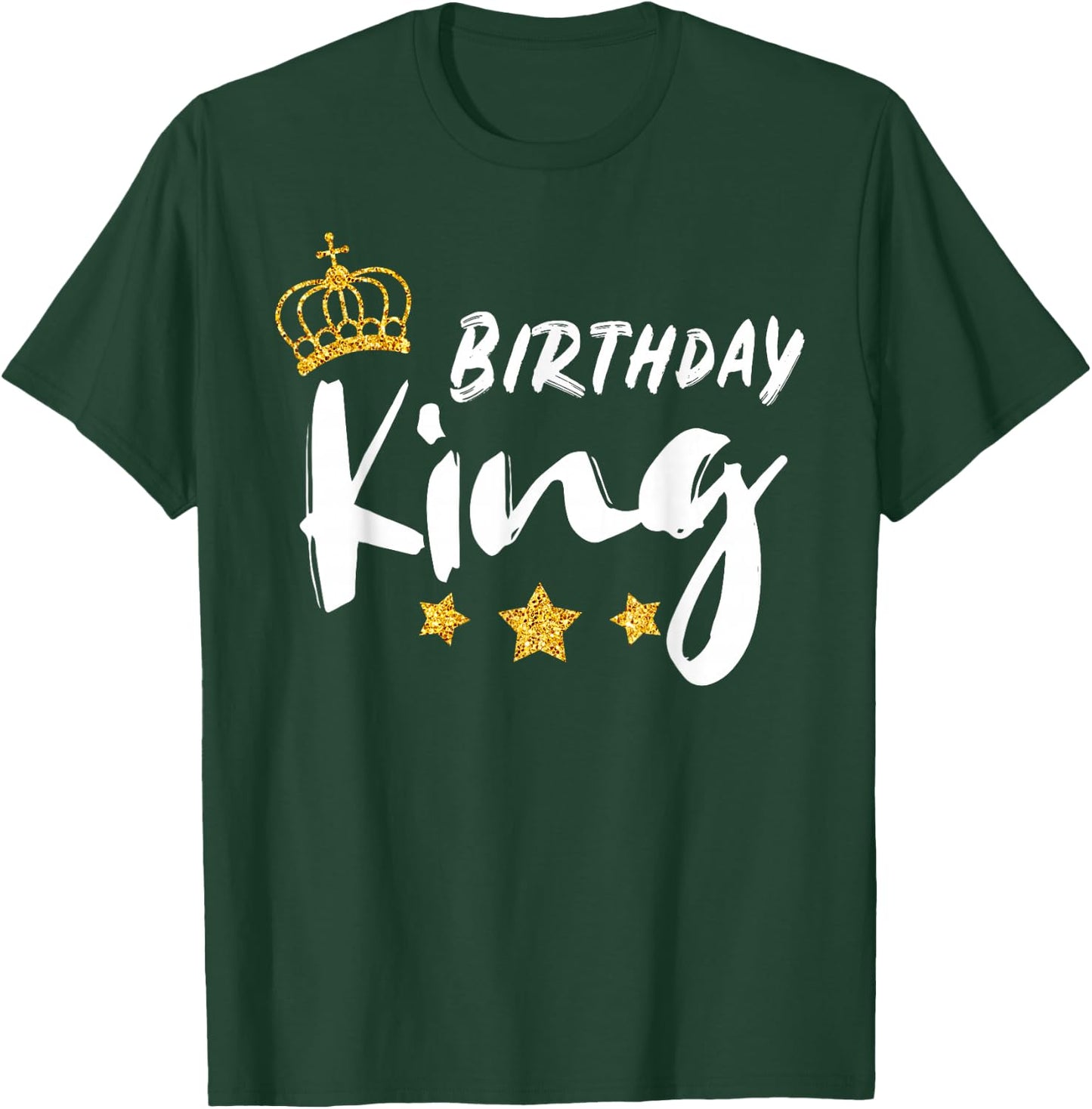 Birthday King | Golden Graphic Gift | & Boys T-Shirt - T-Shirt | Forest