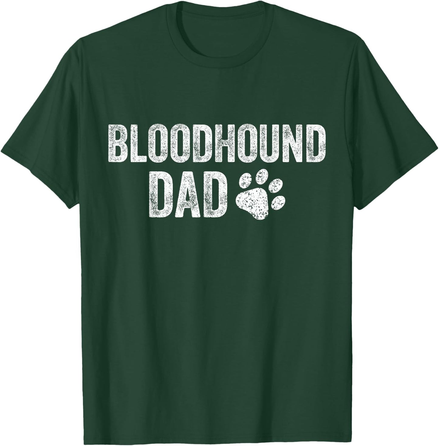 Retro Bloodhound Dad Papa Father's Day Blood Hound Lovers T-Shirt - T-Shirt | Forest
