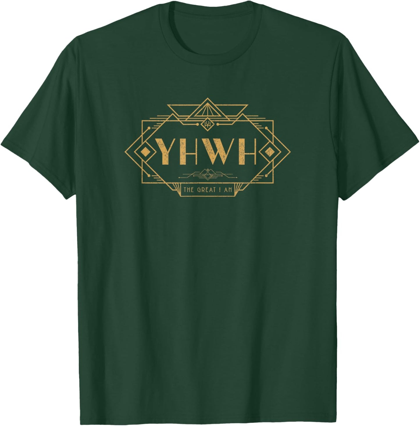 YHWH The Great I Am Retro Vintage Jesus Christian Faith T-Shirt - T-Shirt | Forest