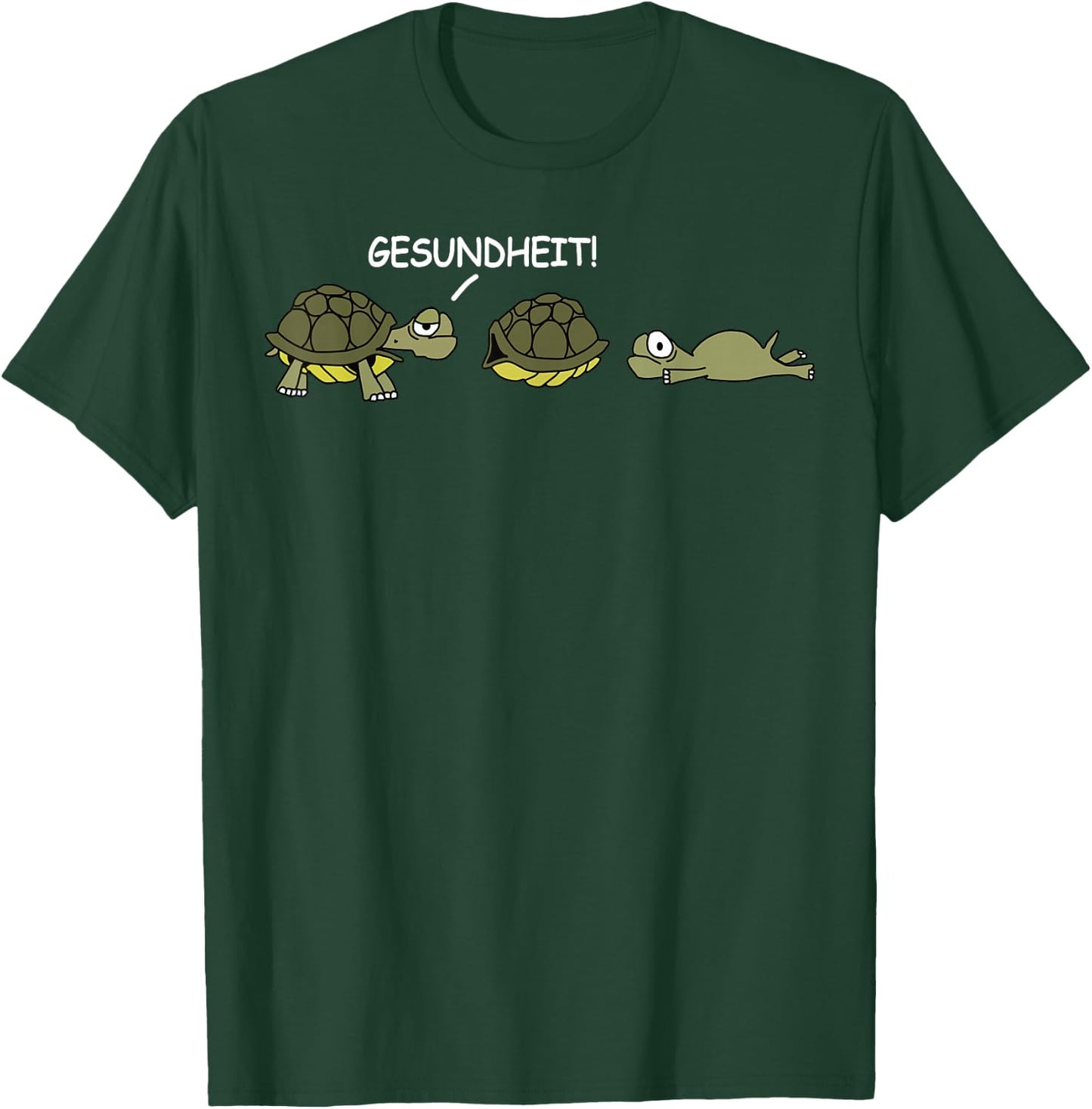 Funny Health Turtle , black T-Shirt - T-Shirt | Forest