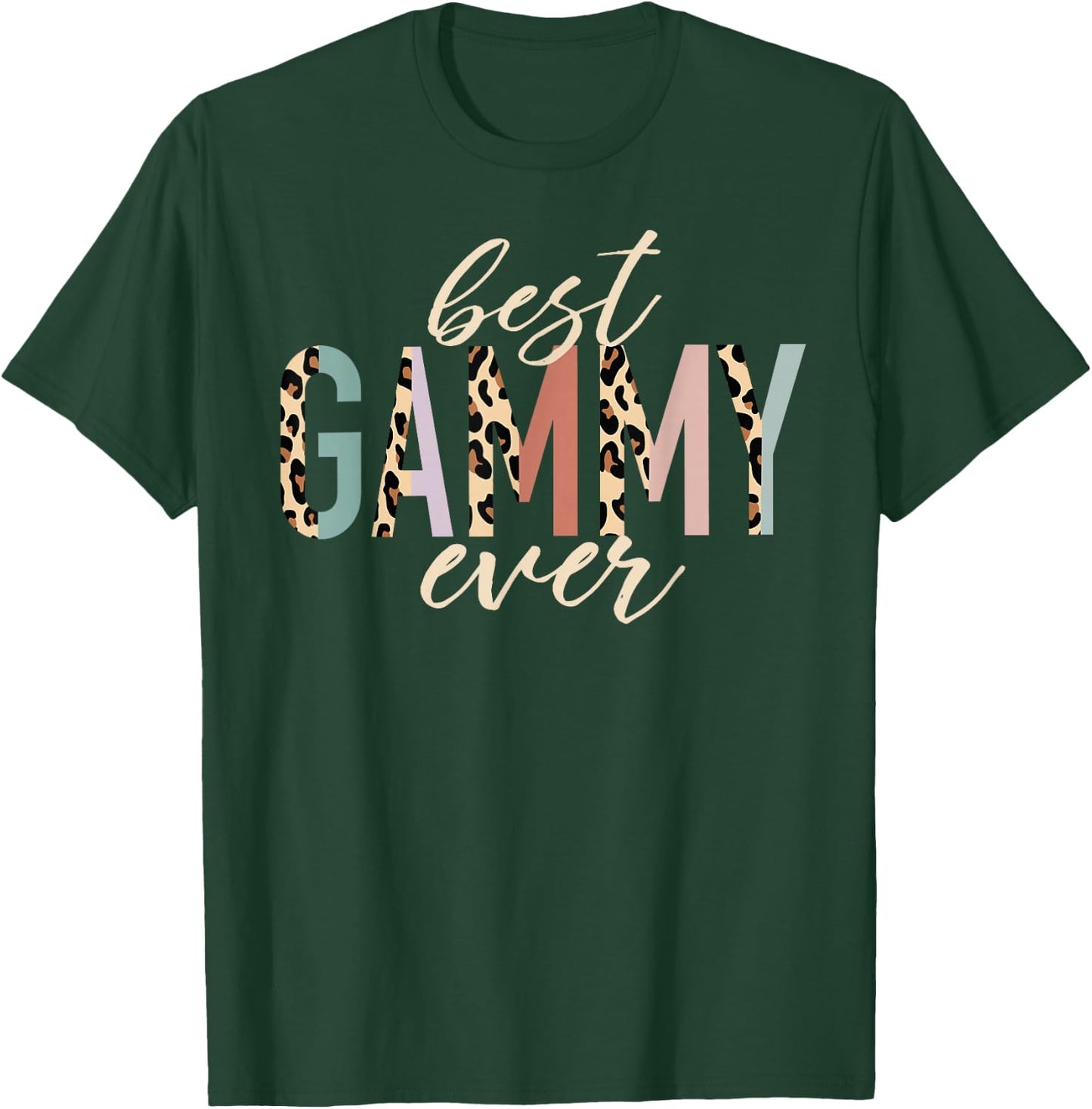 Best Gammy Ever Gifts Leopard Print Mother's Day T-Shirt - T-Shirt | Forest