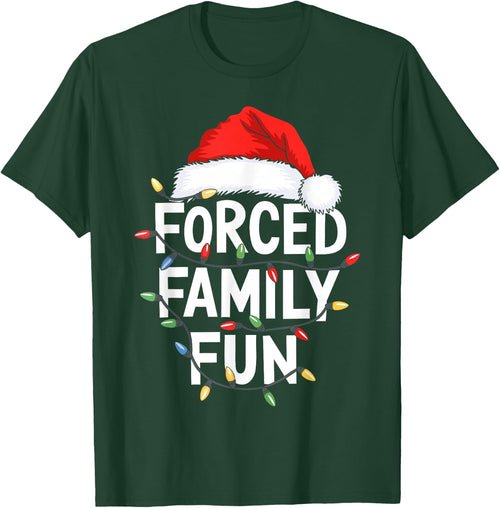 Forced Family Fun Shirt Men Women Kids Christmas Pajamas