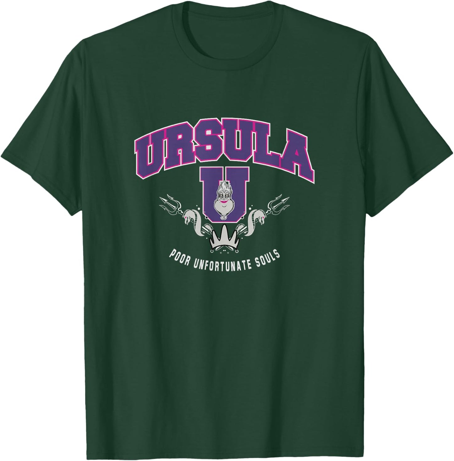 Disney The Little Mermaid Ursula Poor Unfortunate Souls Logo T-Shirt - T-Shirt | Forest