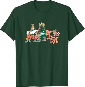 Disney Mickey & Pals Gingerbread Cookies and Christmas Tree T-Shirt - T-Shirt | Forest