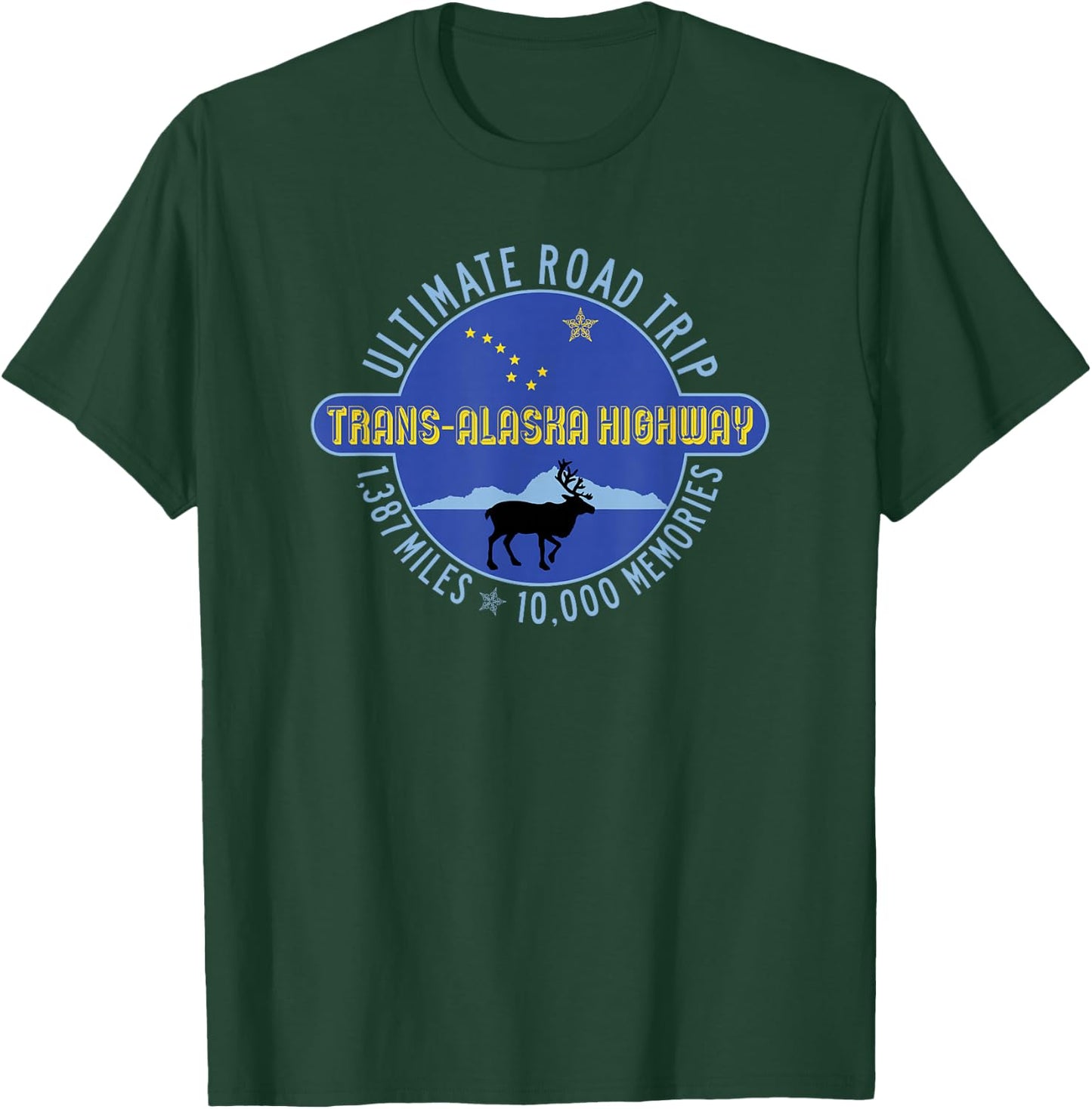 Trans-Alaska Highway Souvenir Al-Can Road Trippers Vacation T-Shirt - T-Shirt | Forest