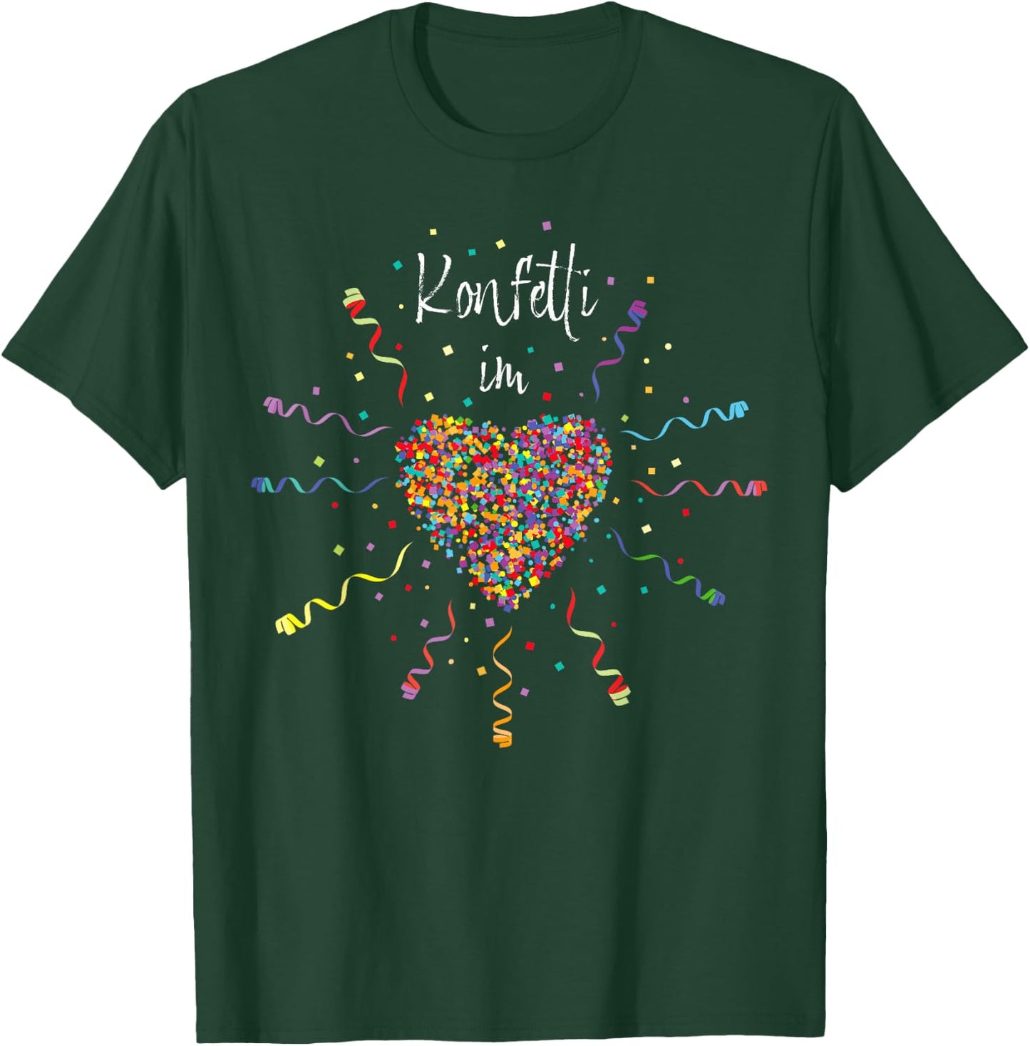 Confetti in the Heart Carnival Costume Replacement Cologne , black T-Shirt - T-Shirt | Forest