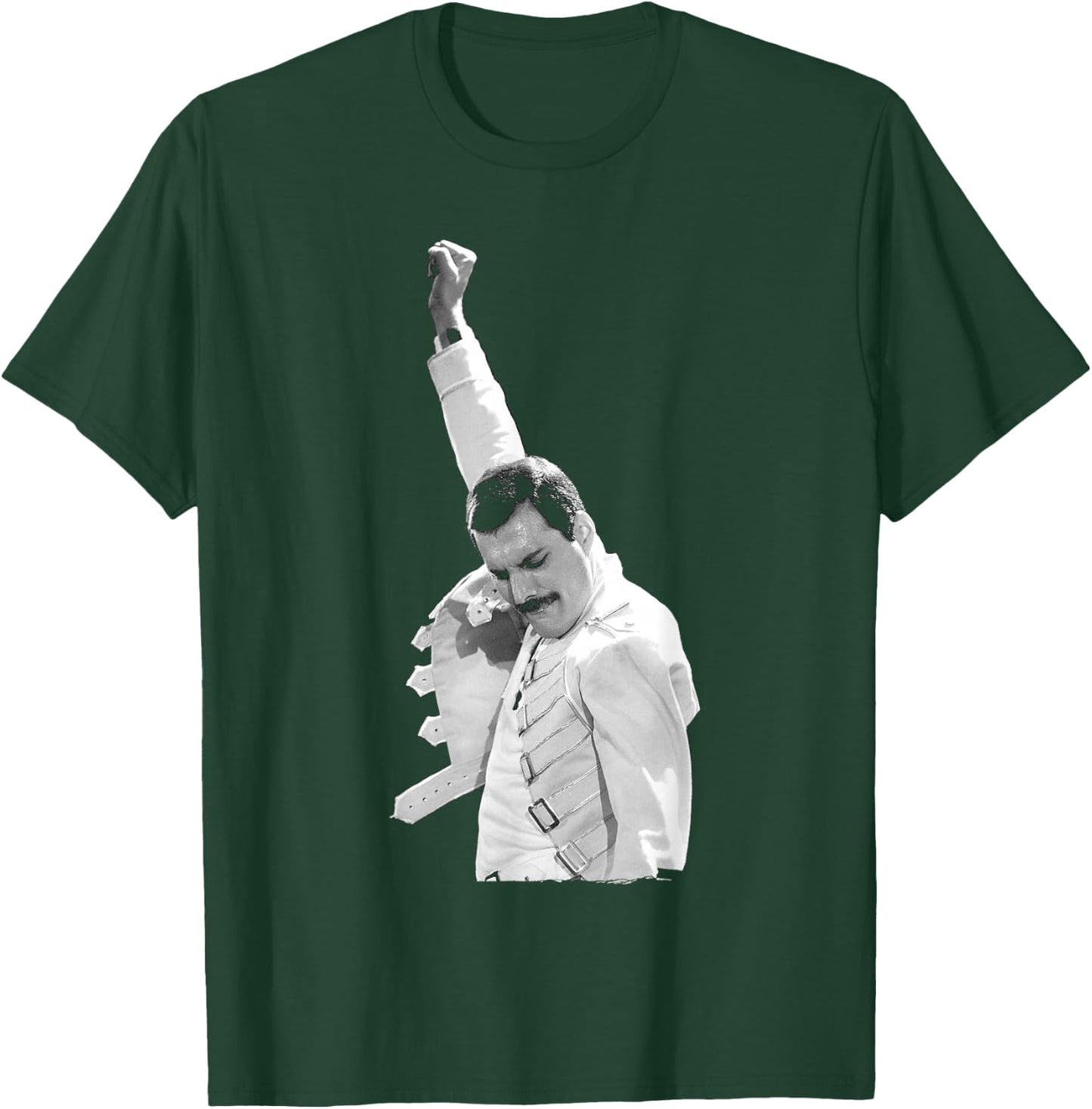 Freddie Mercury by Queen in Concert in Newcastle 1986 , Black, S T-Shirt - T-Shirt | Forest