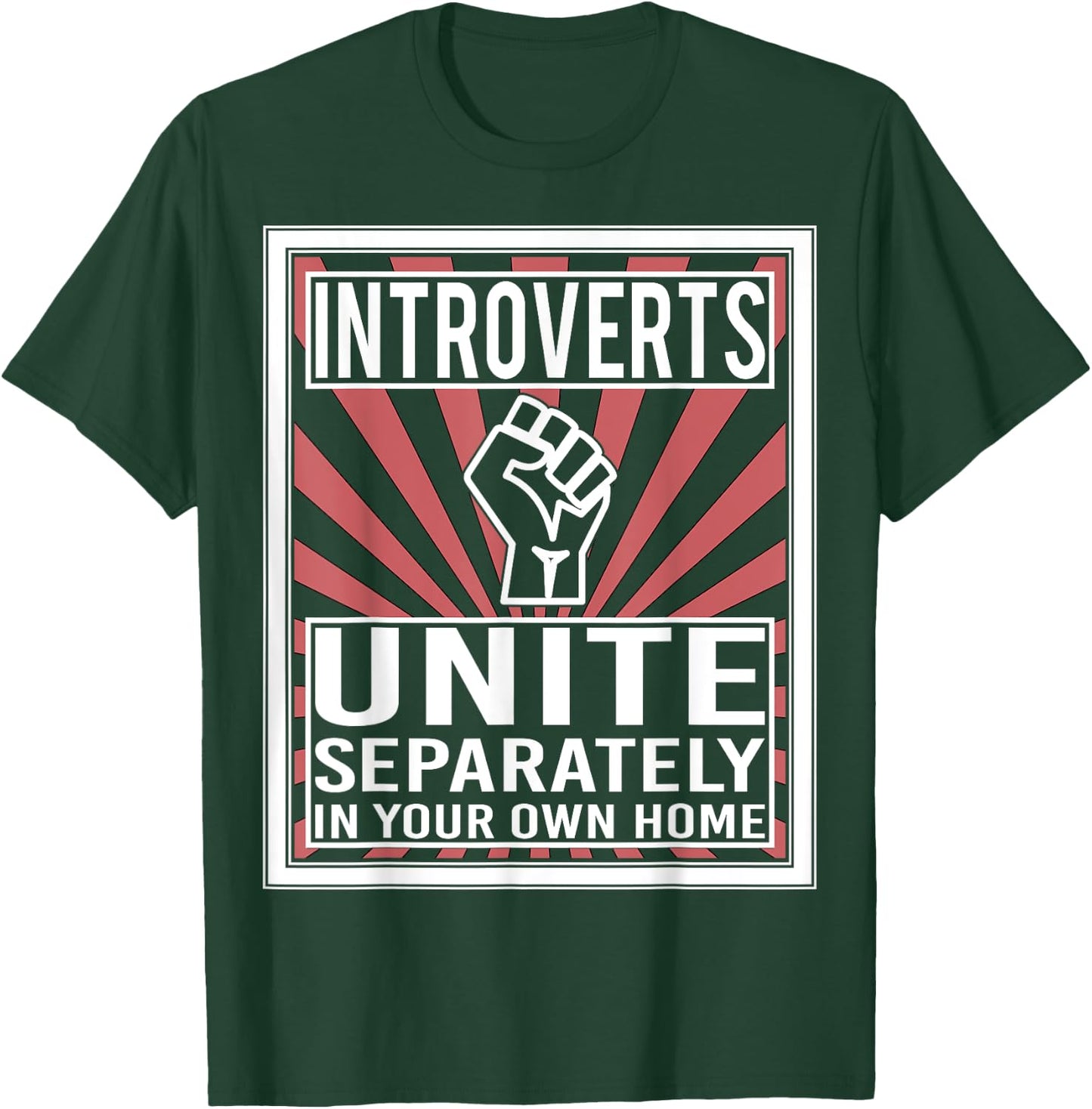 Introverts Unite Design And Men, Cool Funny Nerd T-Shirt - T-Shirt | Forest