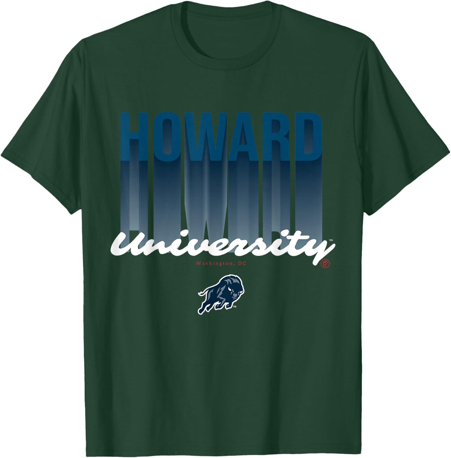 The Yard Essentials - Howard University - HU Fade T-Shirt - T-Shirt | Forest