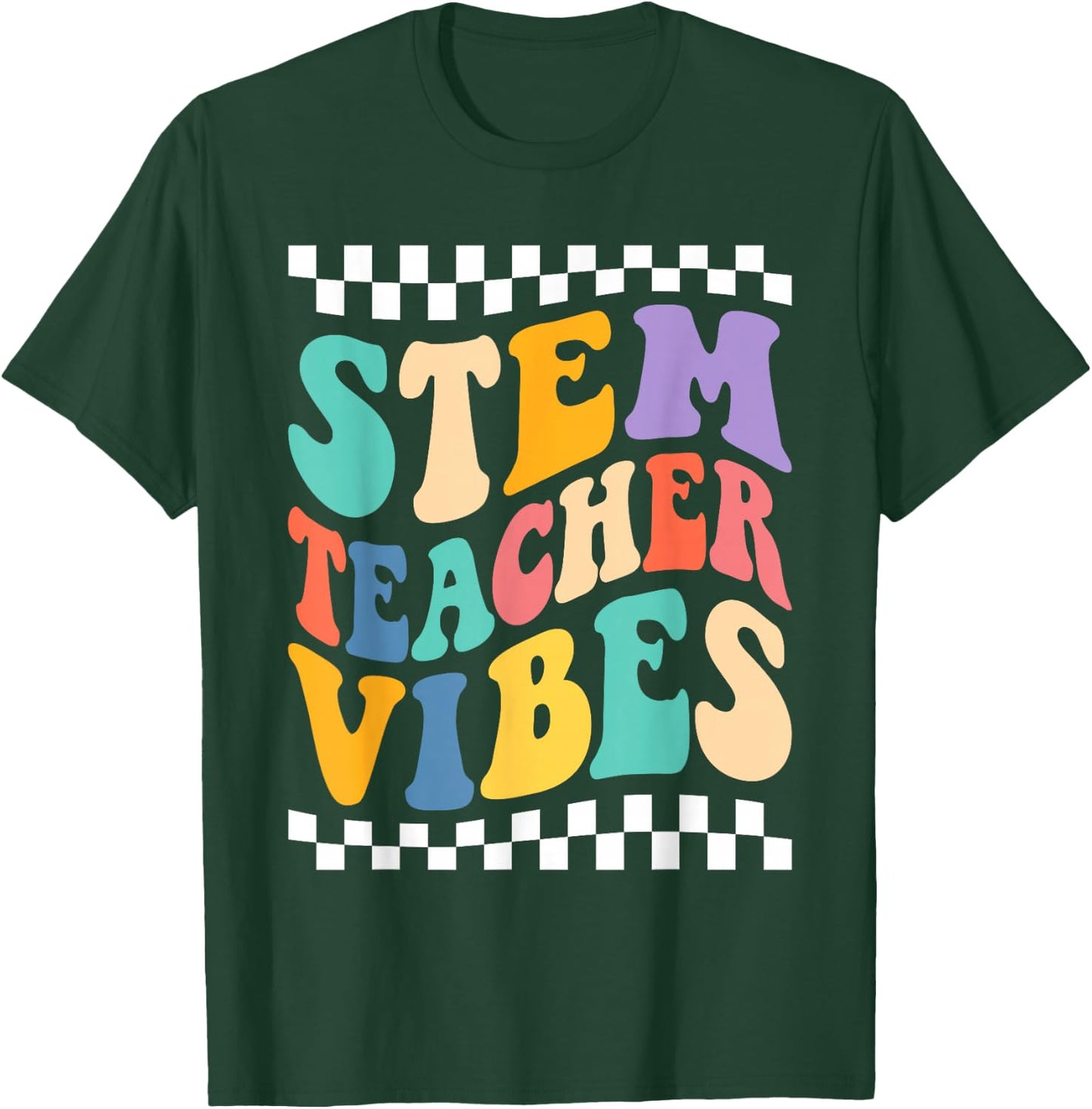 Stem Teacher Technology Engineering Math Science Teacher T-Shirt - T-Shirt | Forest