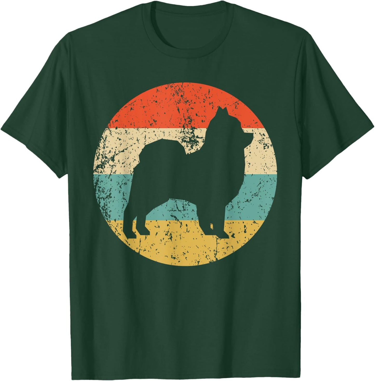 Pomeranian Retro Style Dog T-Shirt - T-Shirt | Forest