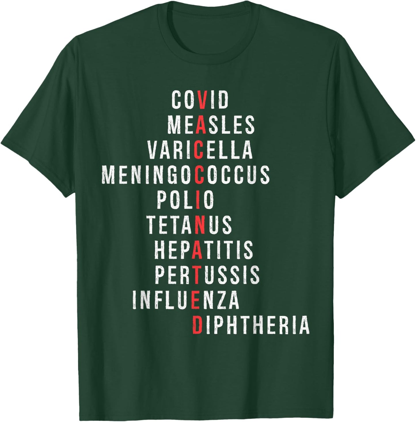 Funny Nurse Vaccinated COVID Vaccines Vaccines Saves Lives T-Shirt - T-Shirt | Forest