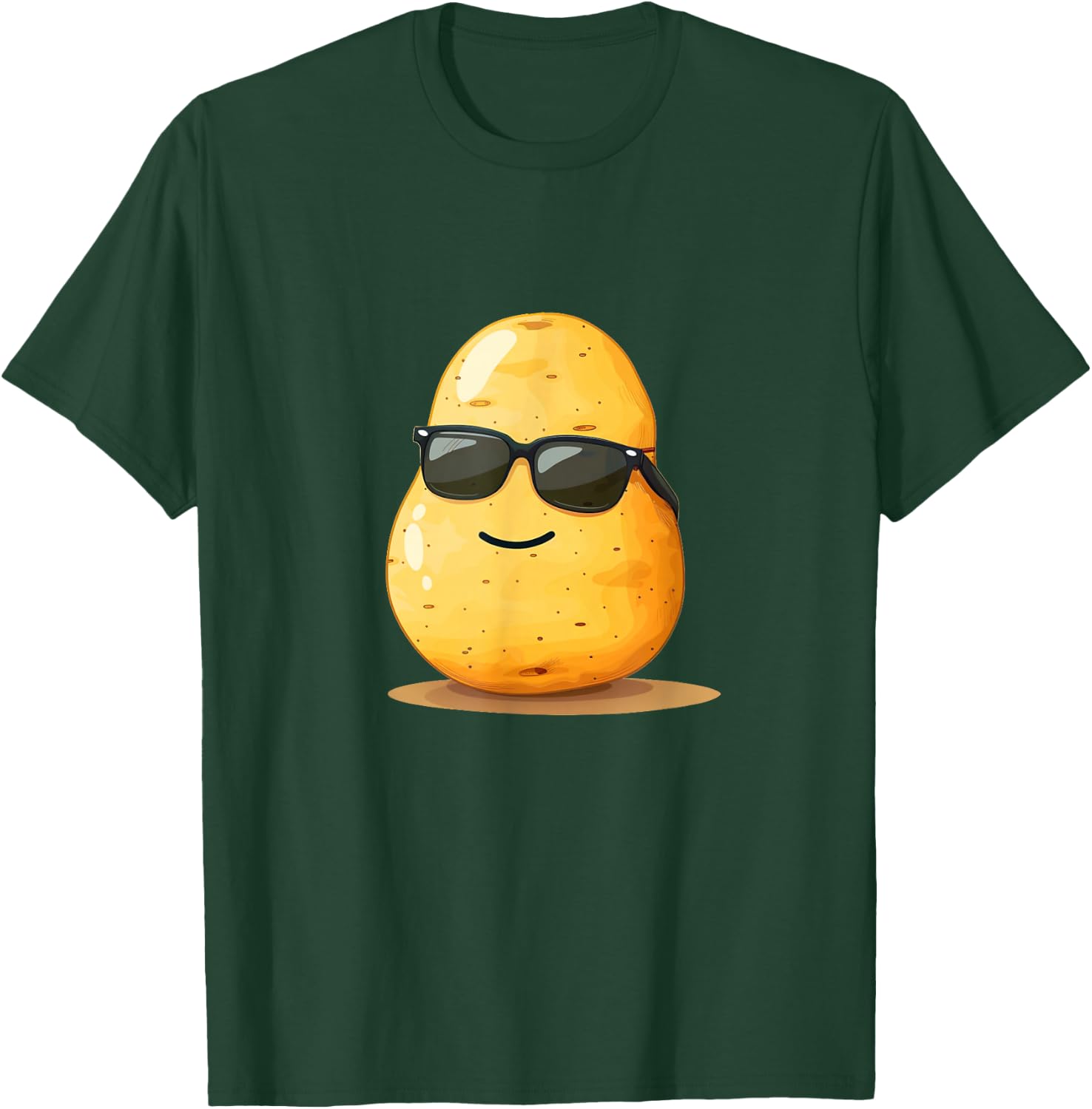 Cool aussehende Kartoffel mit Sonnenbrille für Mann und Frau T-Shirt - T-Shirt | Forest