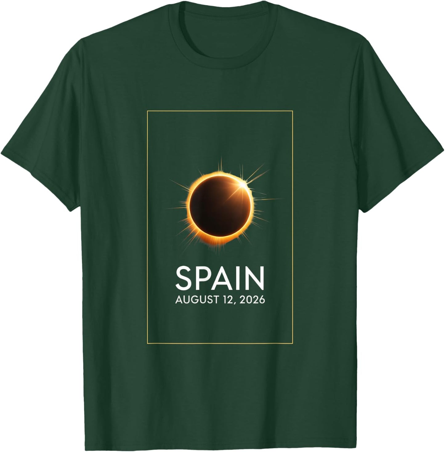 Eclipse Solaire 12 août 2026 Espagne Total T-Shirt - T-Shirt | Forest