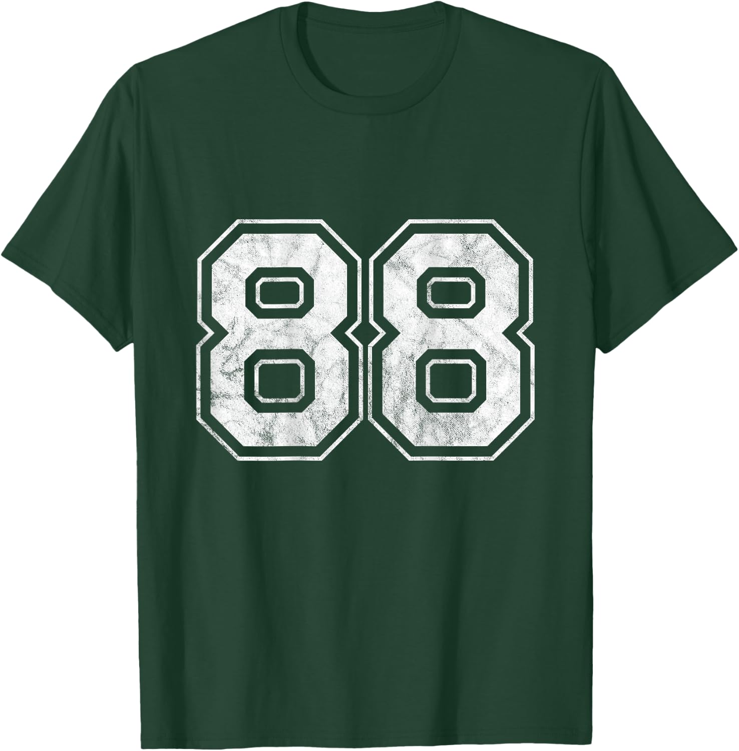 Number 88 on the back , black T-Shirt - T-Shirt | Forest