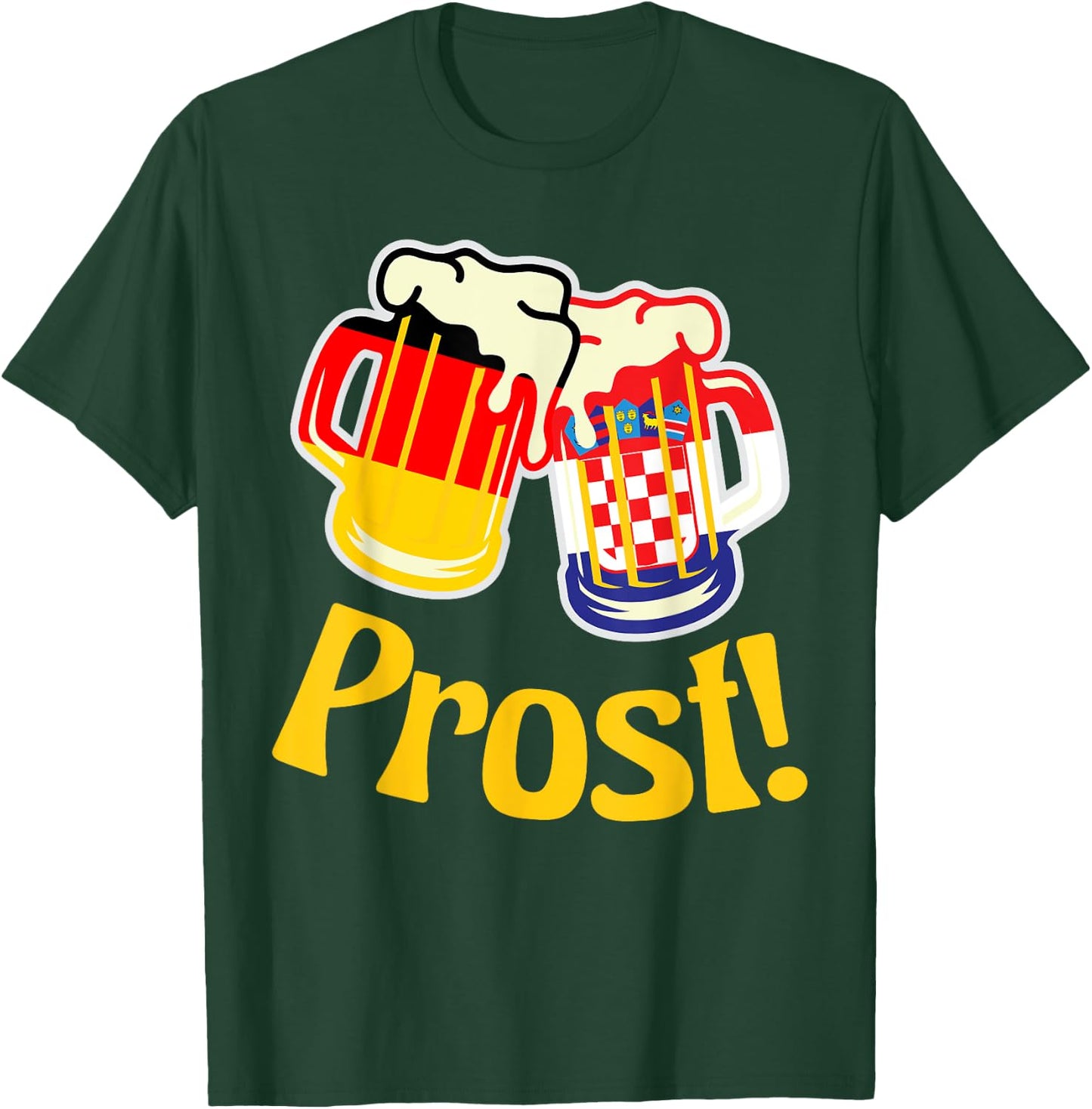Oktoberfest - Prost! Deutschland und Kroatien T-Shirt - T-Shirt | Forest