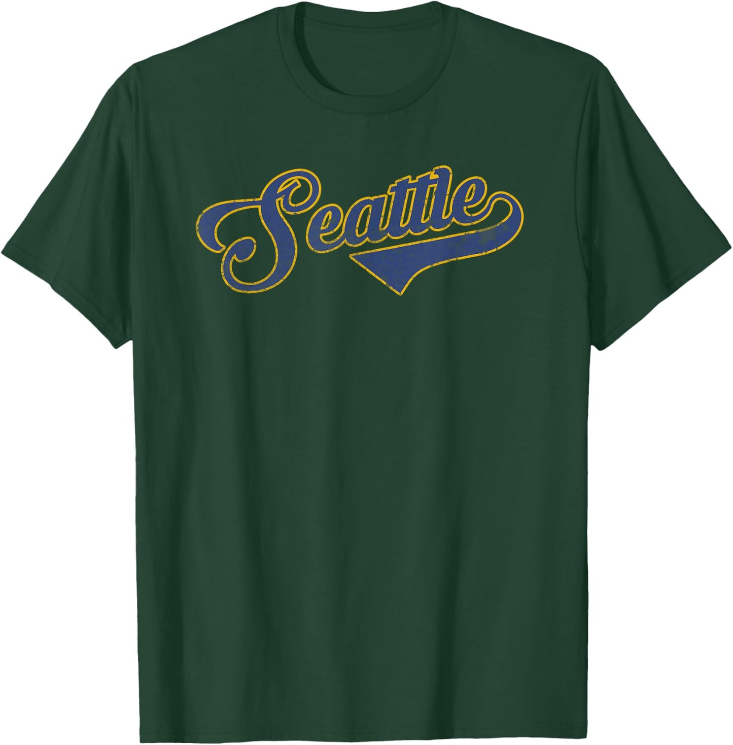Seattle baseball retro vintage city T-Shirt - T-Shirt | Forest