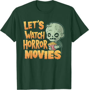 Let's Watch Horror Movies Halloween Costume T-Shirt - T-Shirt | Forest