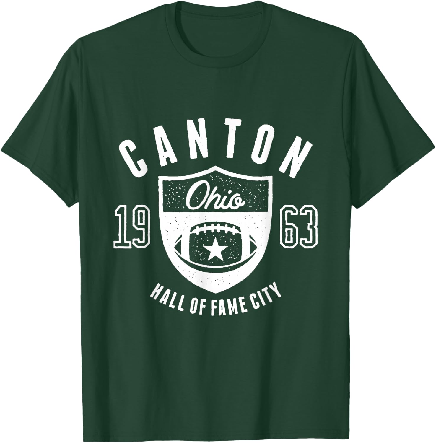 Canton Ohio City 1963 Vintage Athletic Style T-Shirt - T-Shirt | Forest