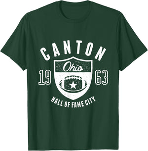 Canton Ohio City 1963 Vintage Athletic Style T-Shirt - T-Shirt | Forest