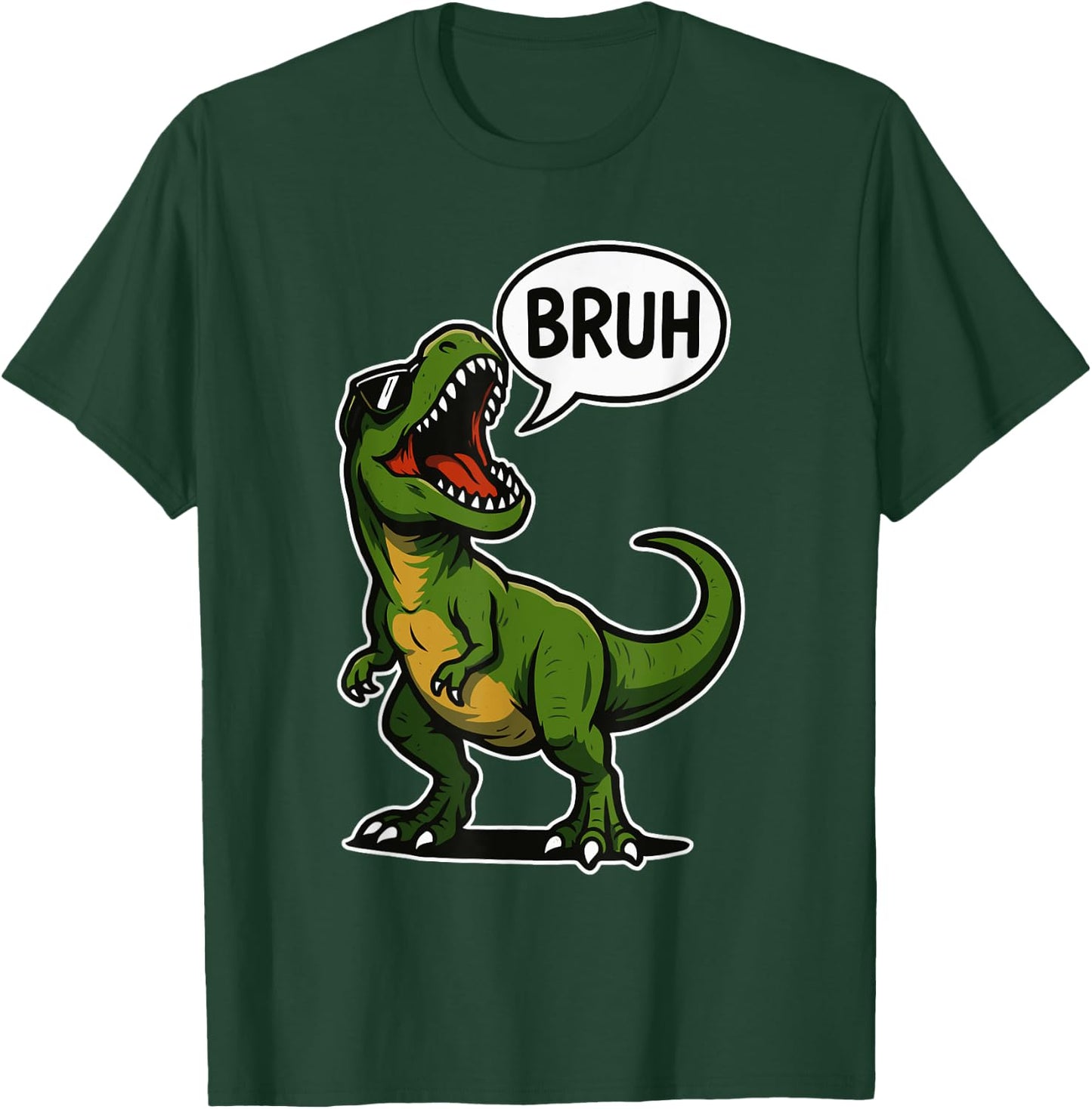 Cool Bruh Dinosaur T-Rex Men Women Kids Teens Funny Dinosaur T-Shirt - T-Shirt | Forest
