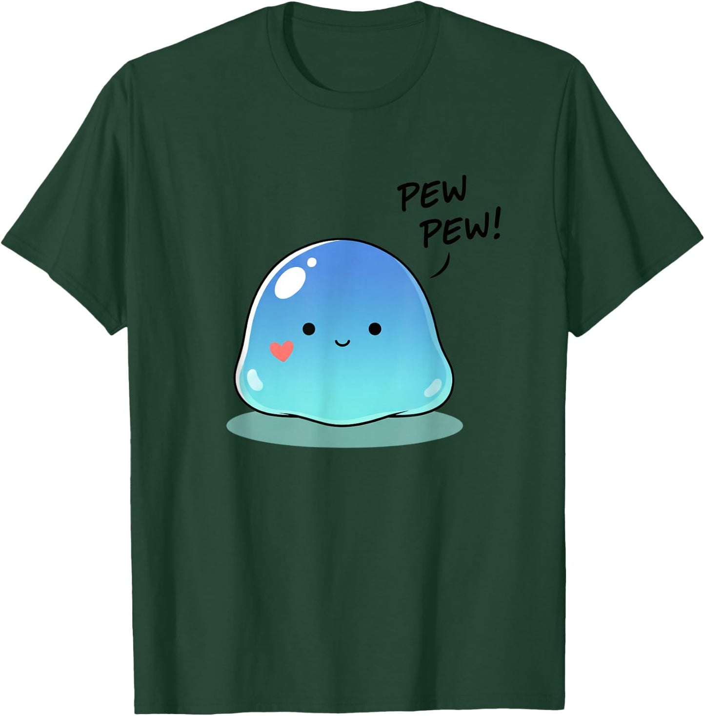Pew Pew Kawaii Slime Cute Anime Jelly Funny Gaming T-Shirt - T-Shirt | Forest