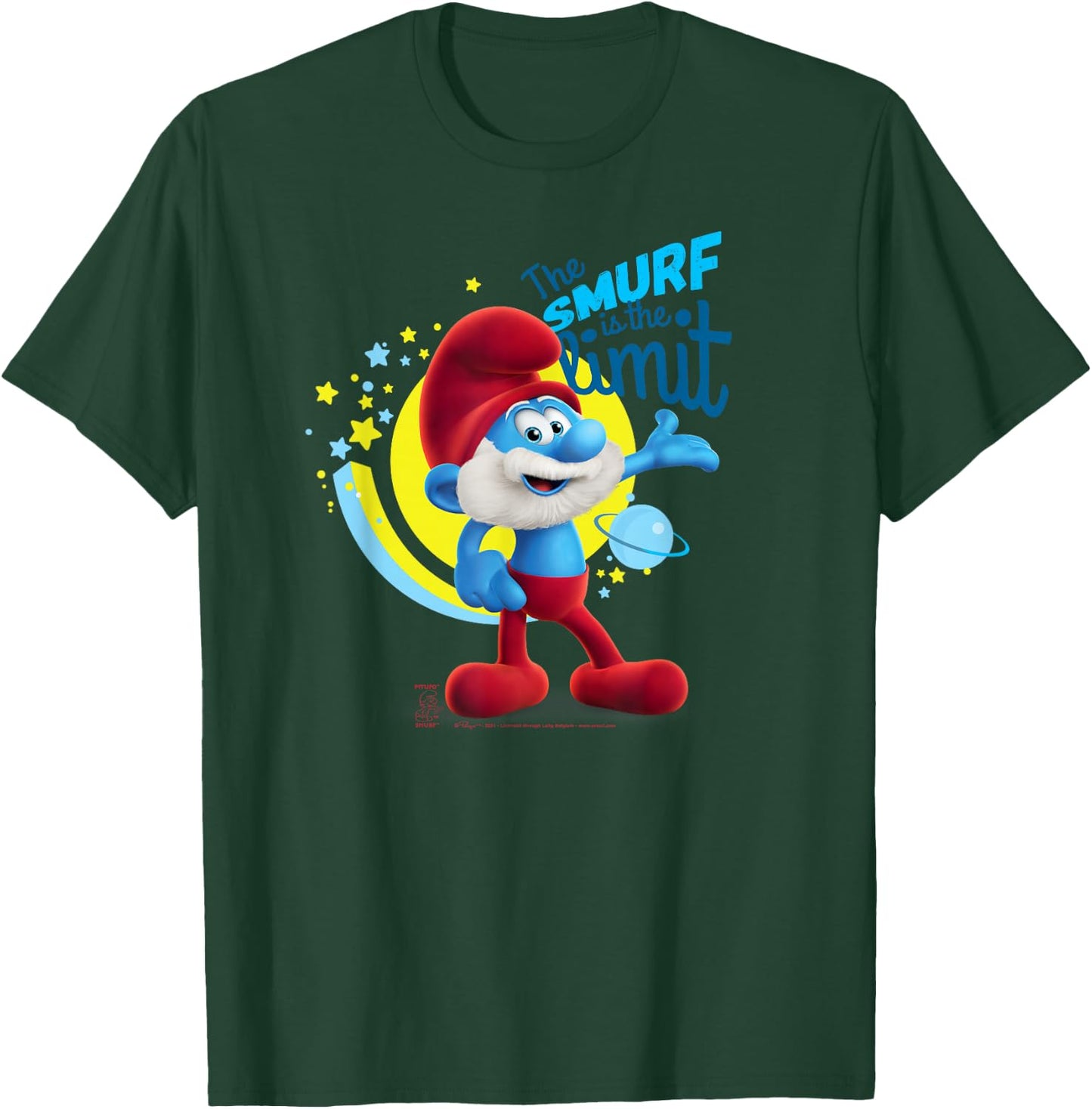 The Smurfs Papa Smurf The Smurf is The Limit T-Shirt - T-Shirt | Forest