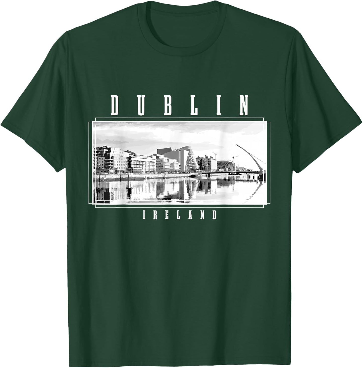 Dublin Ireland Vintage Souvenir Skyline UK Dublin T-Shirt - T-Shirt | Forest