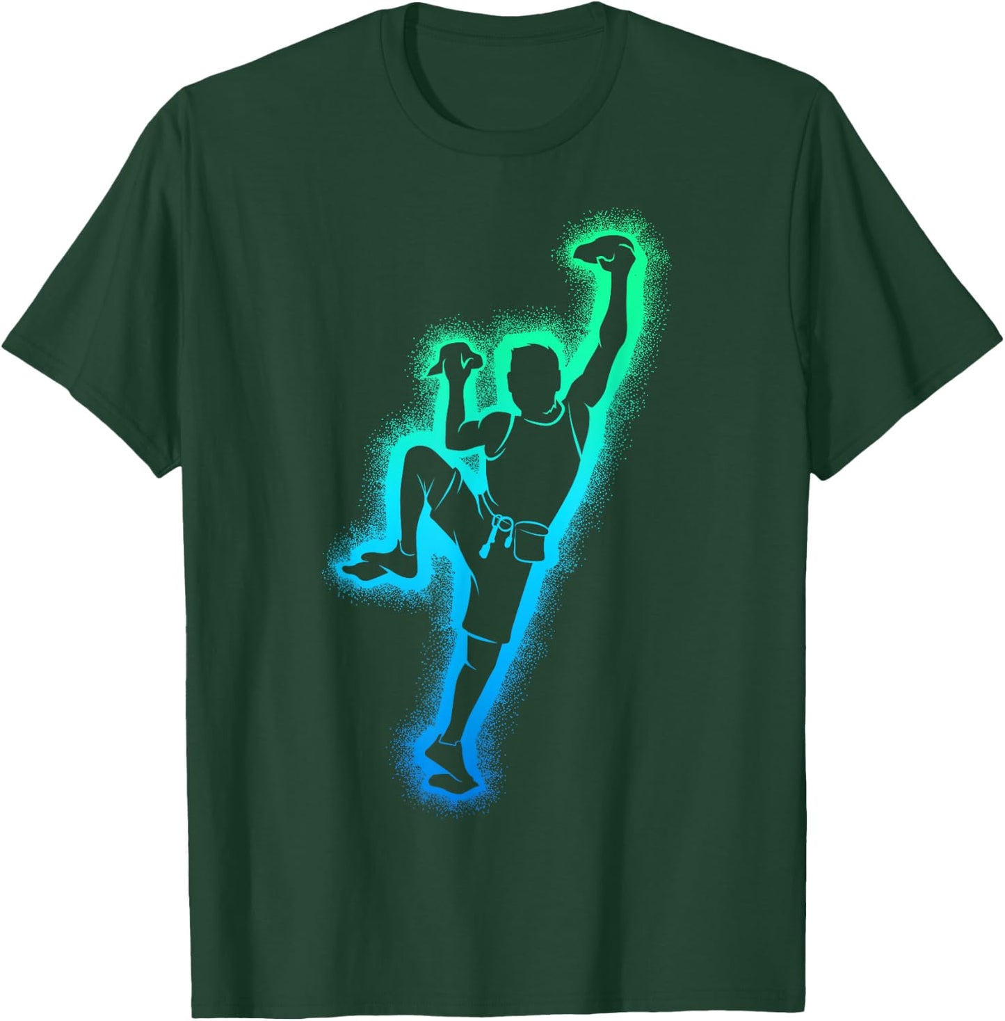 Climbing Climber Escalator , Black, S T-Shirt - T-Shirt | Forest