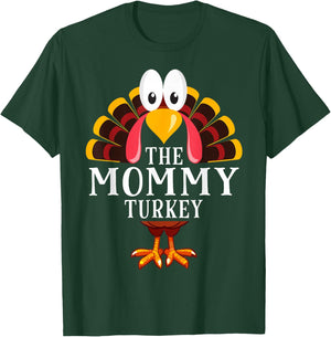 Thanksgiving The Mommy Turkey Matching T-Shirt - T-Shirt | Forest