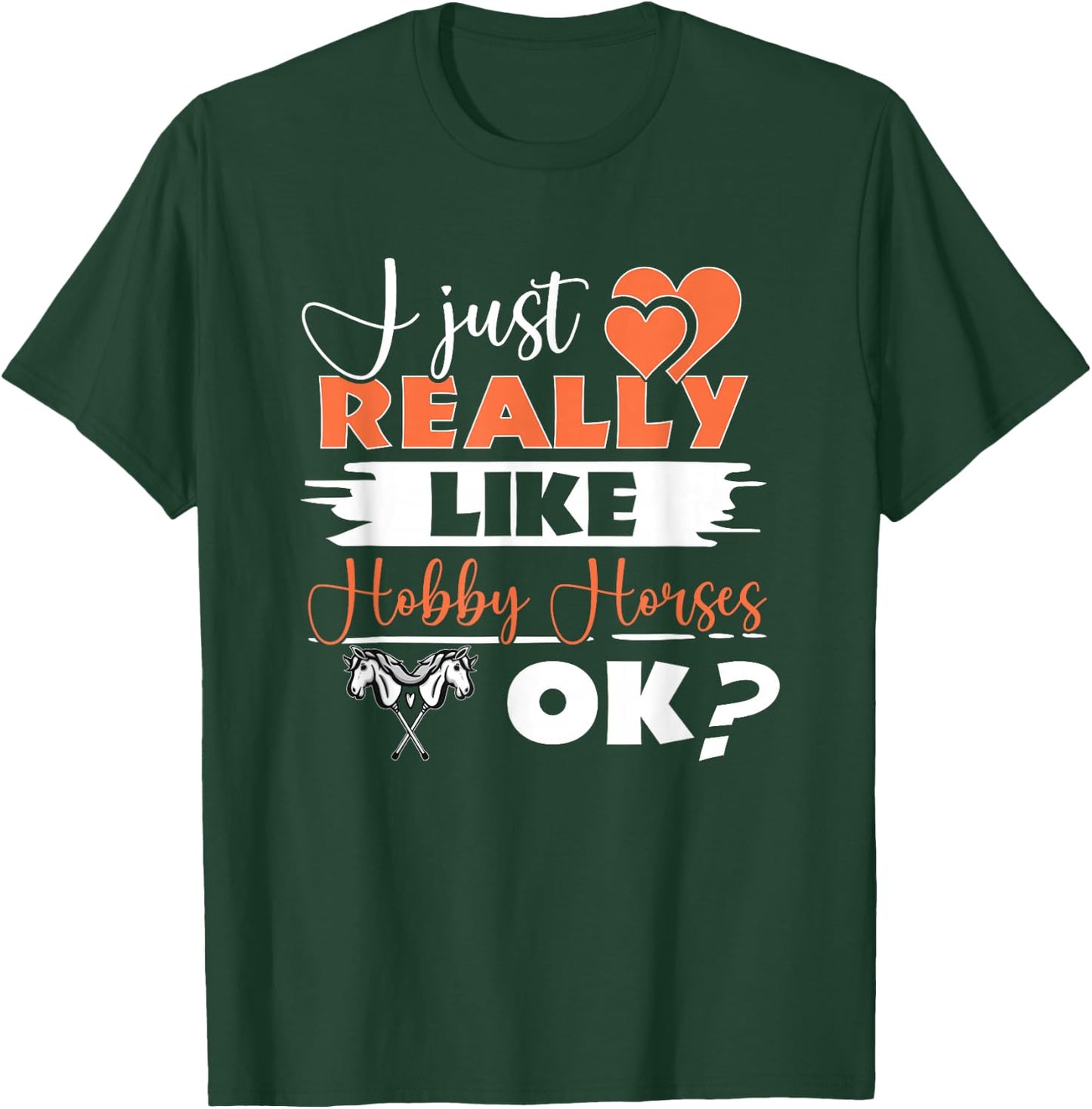 Hobby Horsing Stick Horse Riding Horse Rider Hobby Horse T-Shirt - T-Shirt | Forest