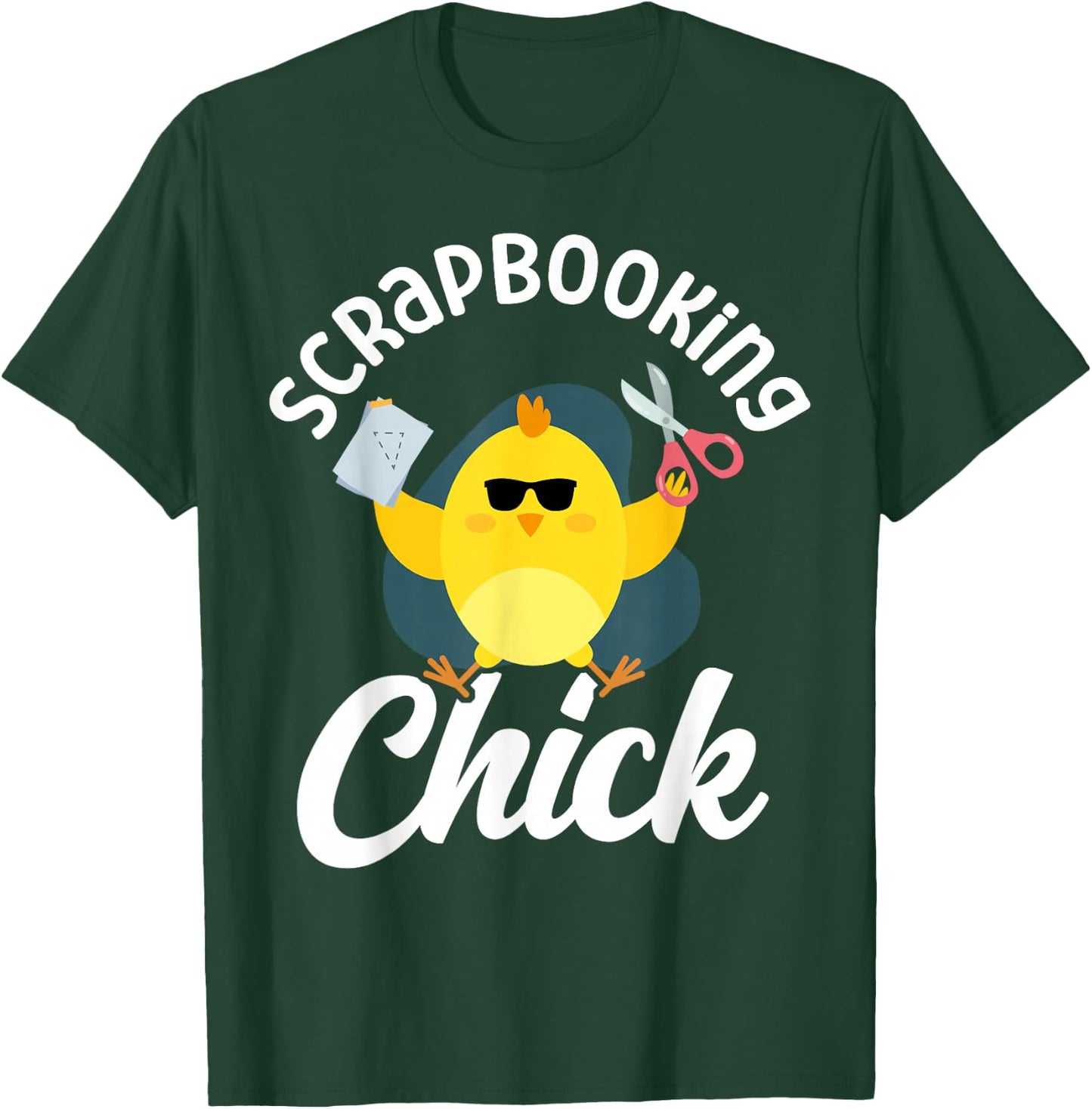 Scrapbooking Chicken Girl Scrapbooking Chick T-Shirt - T-Shirt | Forest