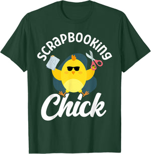 Scrapbooking Chicken Girl Scrapbooking Chick T-Shirt - T-Shirt | Forest