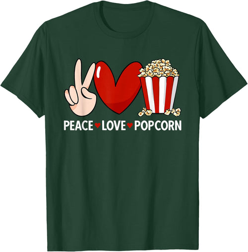 Popcorn Movie Night Snack Peace Love Popcorn