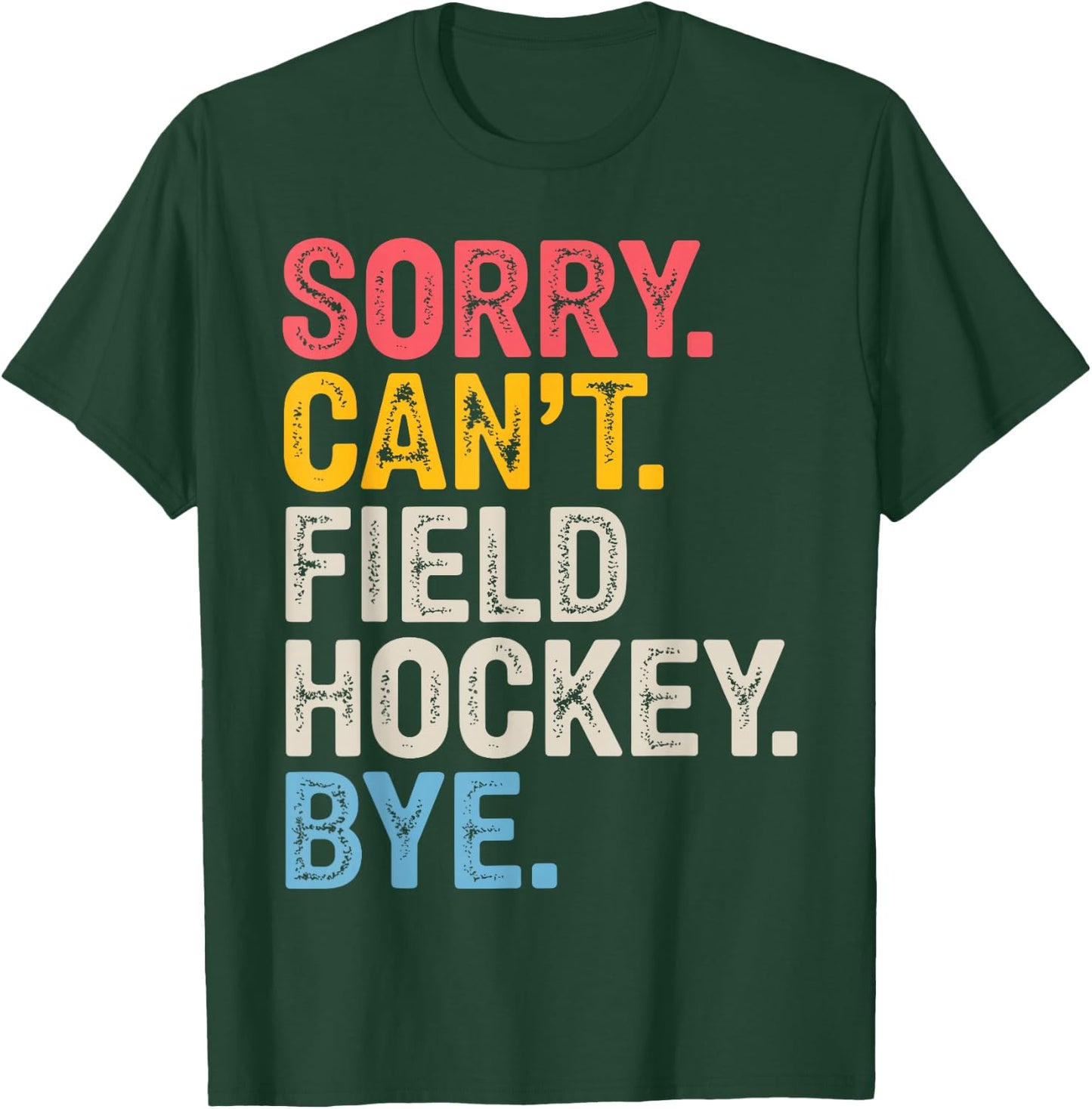 Field Hockey Art Women Kids Goalie Field Hockey T-Shirt - T-Shirt | Forest