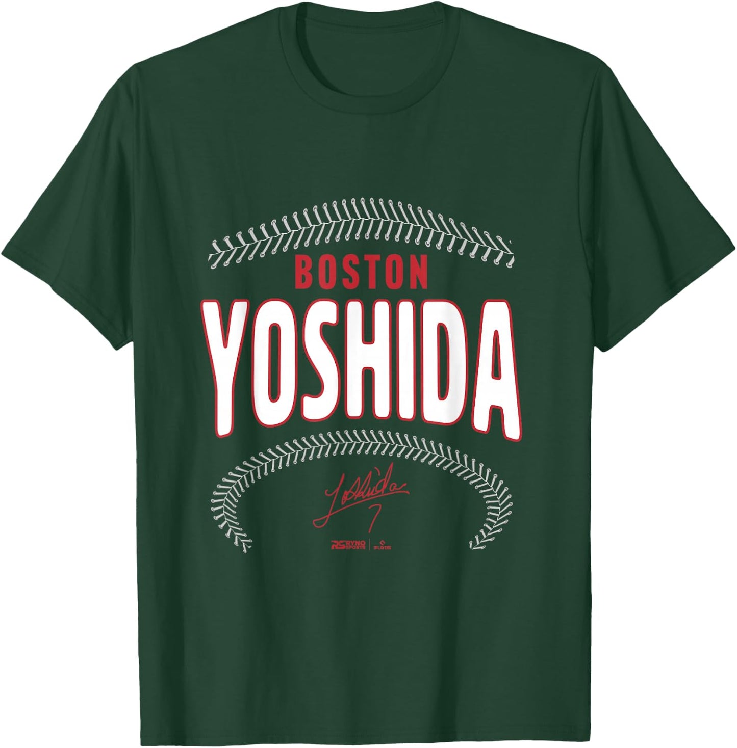 Masataka Yoshida Boston Baseball Name & Number (Front&Back) T-Shirt - T-Shirt | Forest