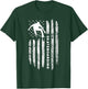 American Flag Skateboard - Vintage Skateboarding Women Kids Men T-Shirt - T-Shirt | Forest