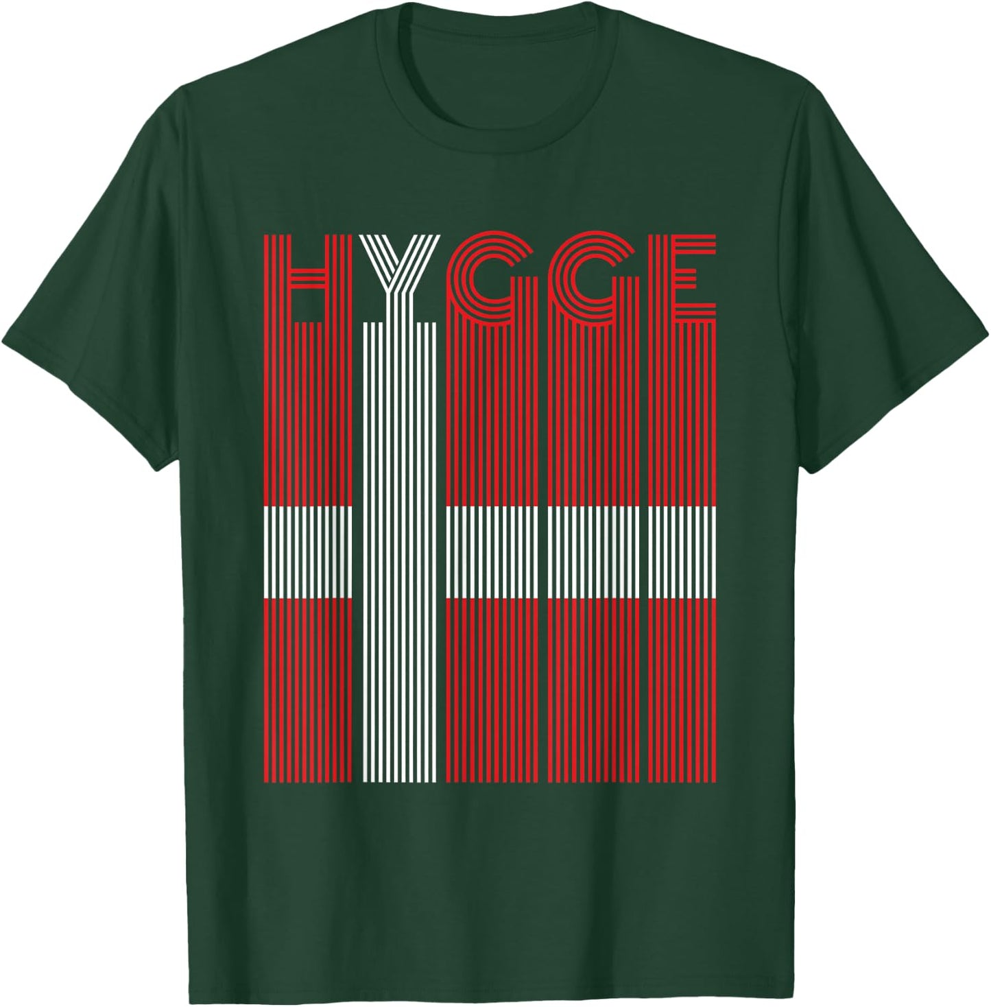 HYGGE Danish Flag T-Shirt - T-Shirt | Forest