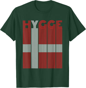 HYGGE Danish Flag T-Shirt - T-Shirt | Forest