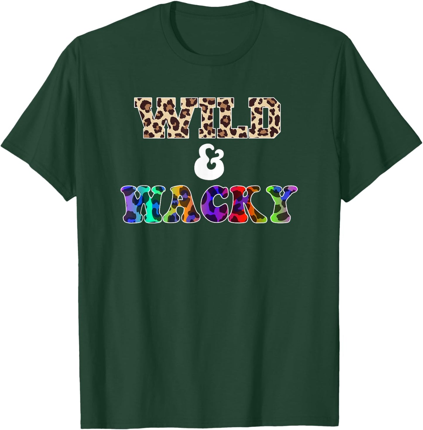 Leopard Print Spots Wild & Wacky Funny Men Adults T-Shirt - T-Shirt | Forest