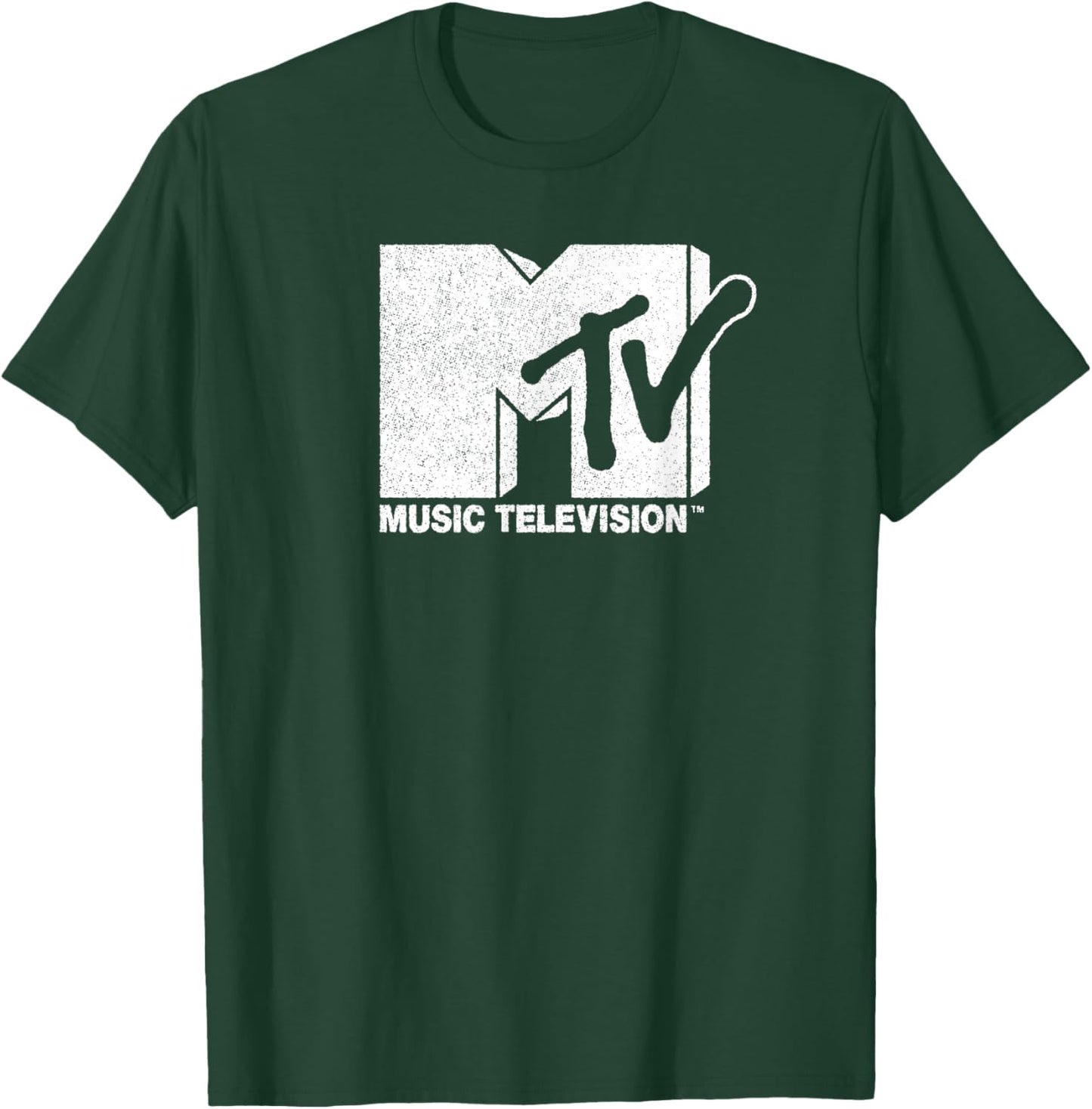 MTV Classic Distressed Logo , black T-Shirt - T-Shirt | Forest