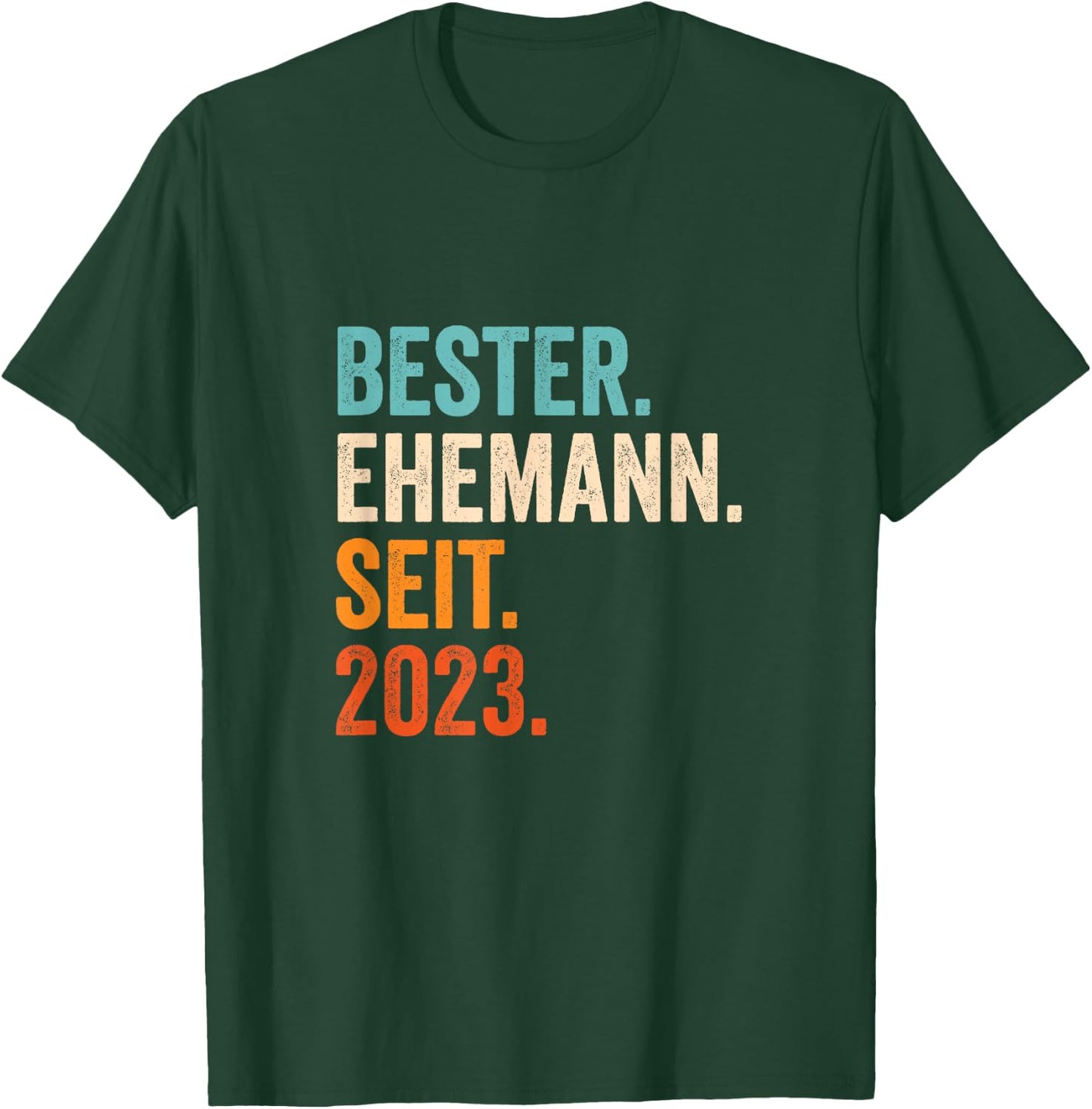 Bester Ehemann Seit 2023 | 3 Hochzeitstag 3 Jahre T-Shirt - T-Shirt | Forest