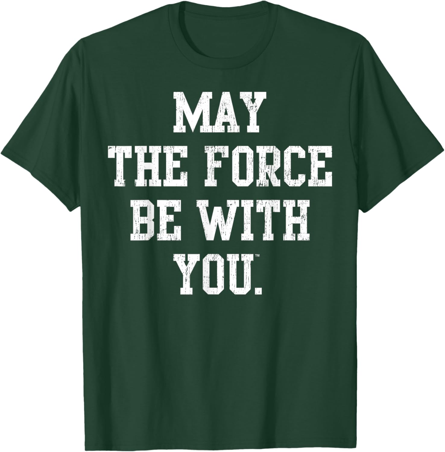 Star Wars May The Force Be With You Collegiate T-Shirt - T-Shirt | Forest