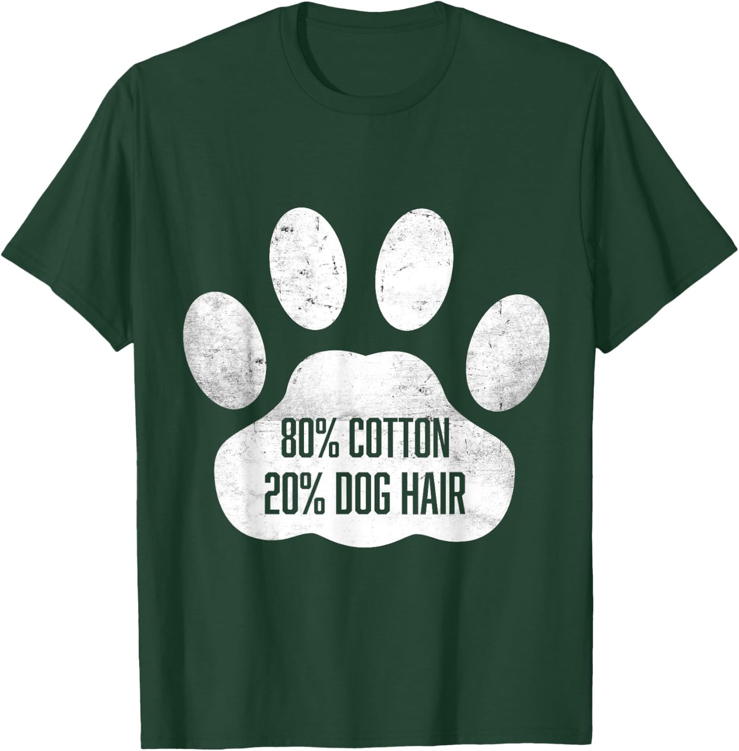 Cotton Dog Hair - Traces Of Dog - Dog Sayings Women Girls Kids T-Shirt - T-Shirt | Forest