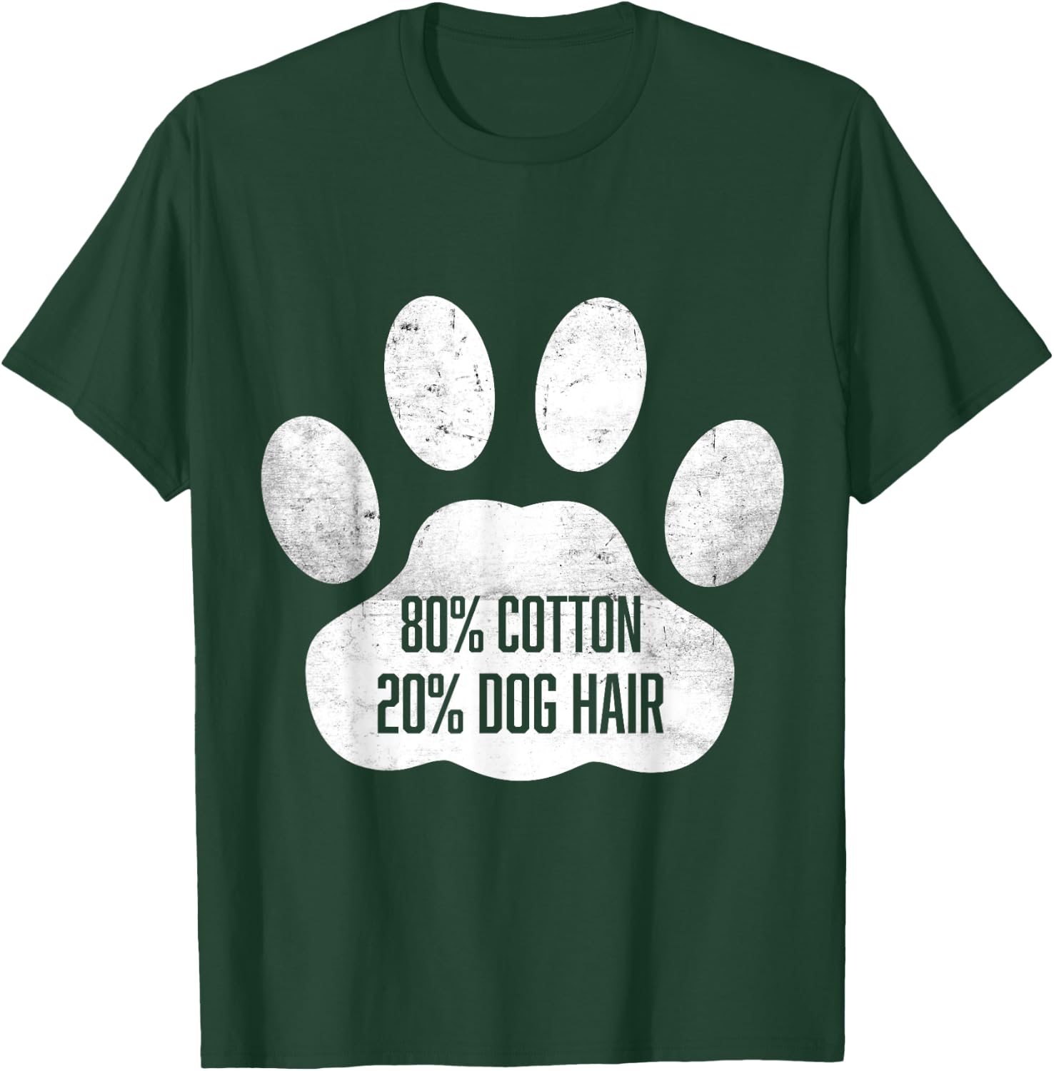 Cotton Dog Hair - Traces Of Dog - Dog Sayings Women Girls Kids T-Shirt - T-Shirt | Forest